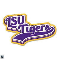 LSU 3.25 Inch Retro Stack Rugged Sticker Decal