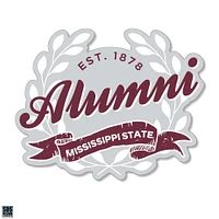 Mississippi State 3.25 Inch Alumni Leaves Rugged Sticker Decal