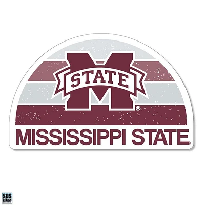 Mississippi State 3.25 Inch Gradient Half Moon Rugged Sticker Decal