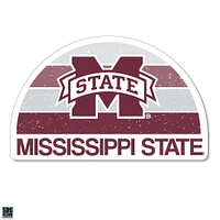 Mississippi State 3.25 Inch Gradient Half Moon Rugged Sticker Decal