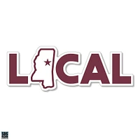 Mississippi State 3.25 Inch Local Rugged Sticker Decal