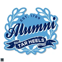 Carolina 3.25 Inch Alumni Leaves Rugged Sticker Decal