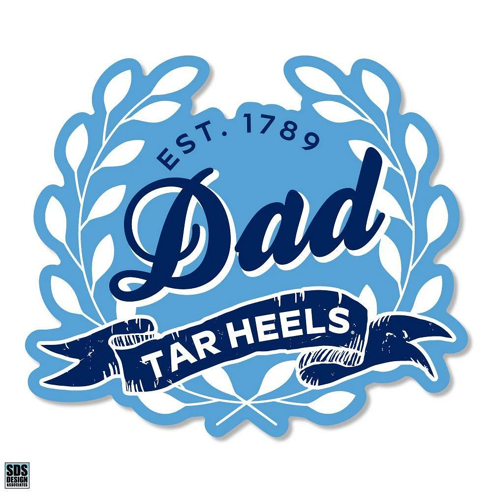 Carolina 3.25 Inch Dad Leaves Rugged Sticker Decal