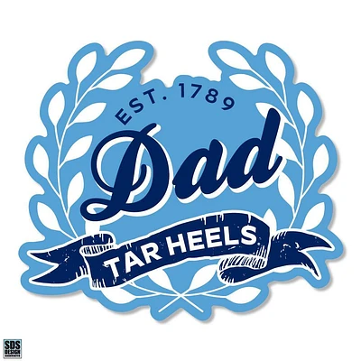 Carolina 3.25 Inch Dad Leaves Rugged Sticker Decal