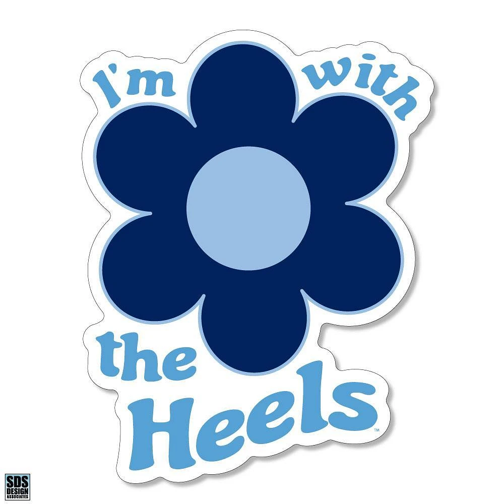 Carolina 3.25 Inch I'm with Flower Rugged Sticker Decal