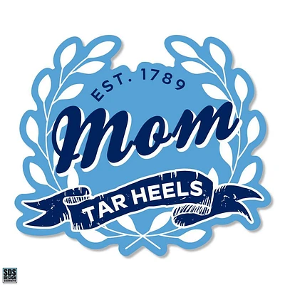 Carolina 3.25 Inch Mom Leaves Rugged Sticker Decal