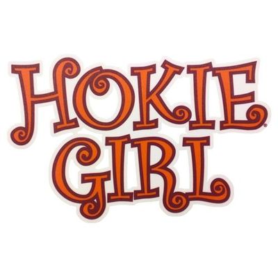  Virginia Tech Hokie Girl Decal