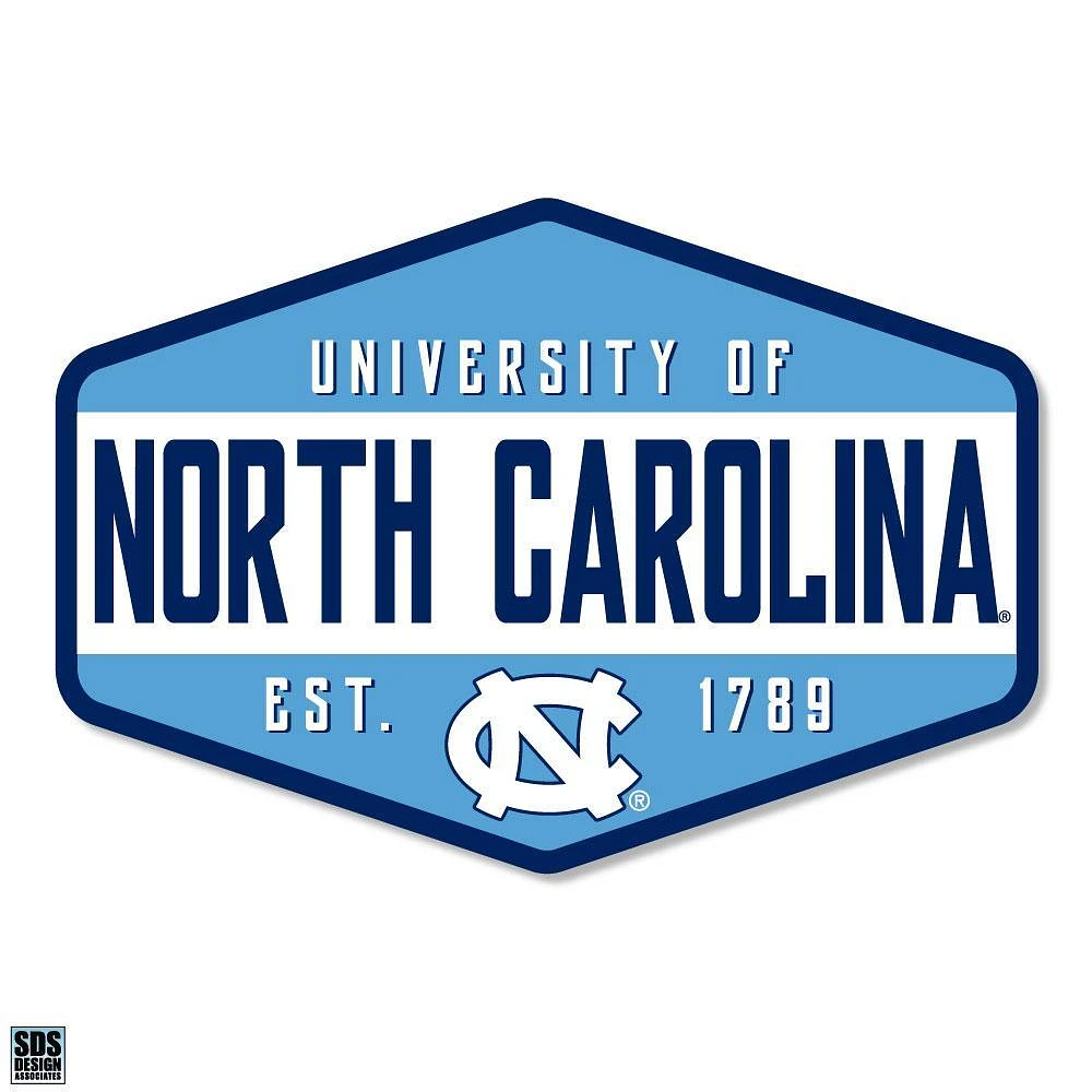 Carolina 3.25 Inch Hexagon Badge Rugged Sticker Decal