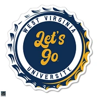 West Virginia 3.25 Inch Bottle Cap Rugged Sticker Decal