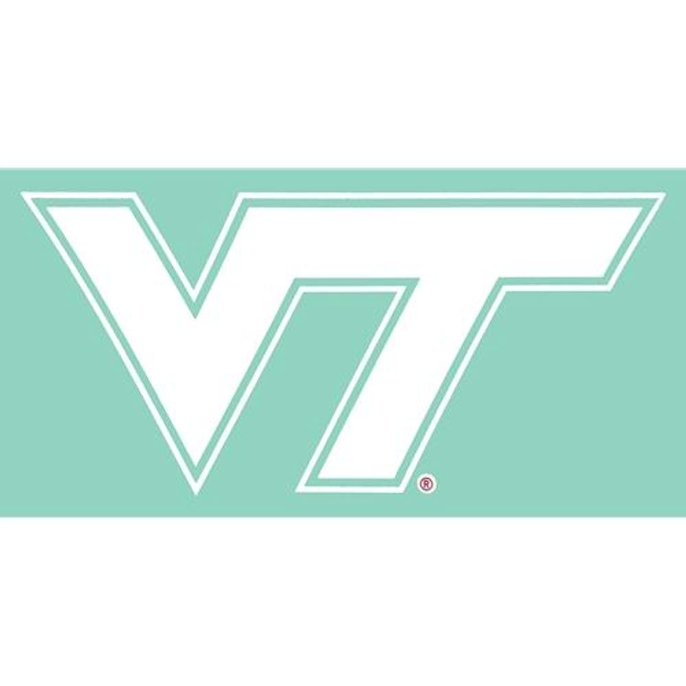  Virginia Tech White Vt Decal (12 Inch)