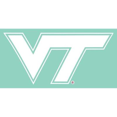  Virginia Tech White Vt Decal (12 Inch)