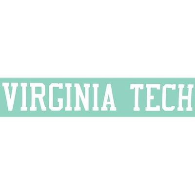  Virginia Tech White Decal