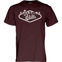 Mississippi State Blue 84 Showtime at Sign Tee