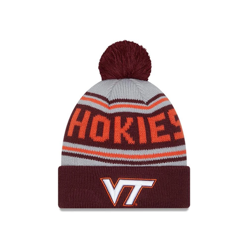 Virginia Tech New Era YOUTH Wordmark Knit Pom Beanie