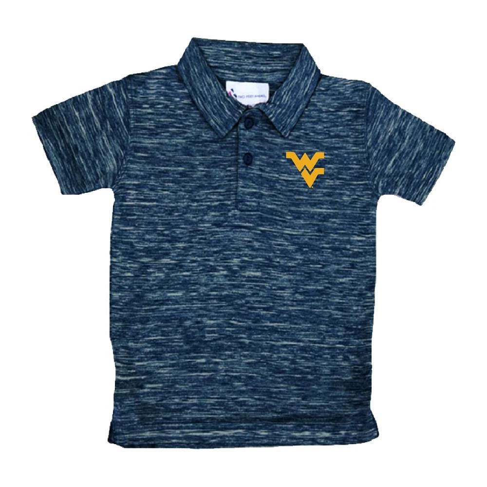 West Virginia Toddler Space Dye Golf Polo