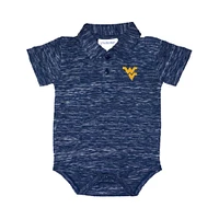 West Virginia Infant Space Dye Golf Polo Creeper