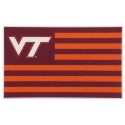  Virginia Tech Flag Decal (3 Inch)