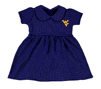 West Virginia Toddler Pin Dot Peter Pan Dress