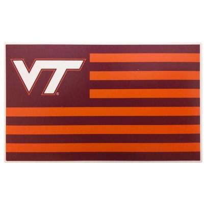  Virginia Tech Flag Decal (6 Inch)