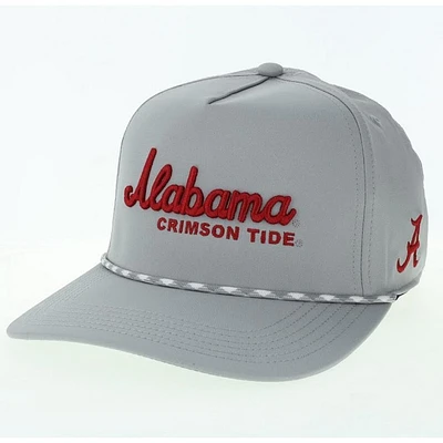 Alabama Legacy Caddy Rope Script Snapback Cap