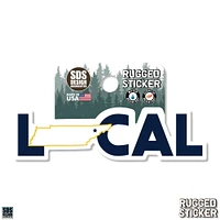 Tennessee 3.25 Inch Local Rugged Sticker Decal