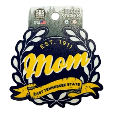 ETSU 3.25 Inch Mom Leaves Rugged Sticker Decal