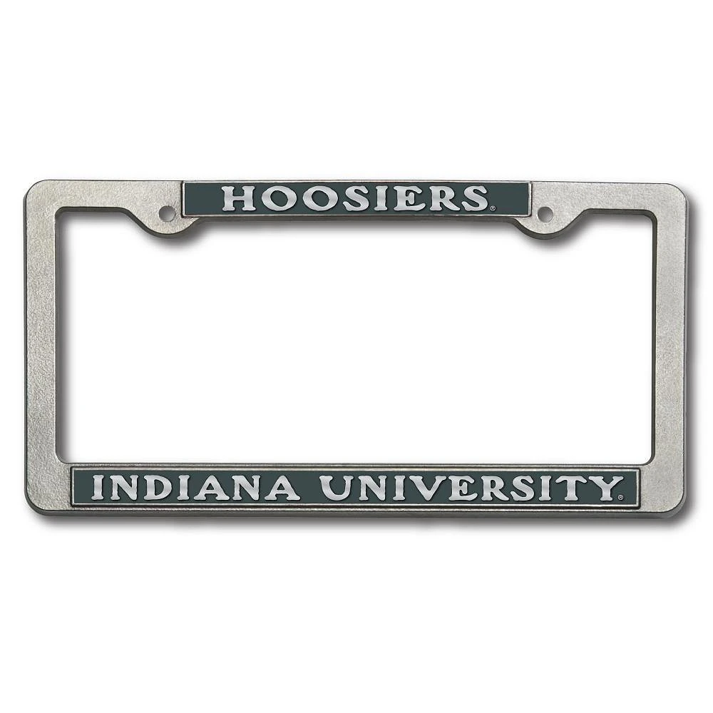 Indiana Pewter Mascot License Plate Frame