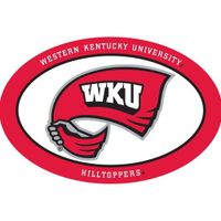  Western Kentucky Decal Oval Red Towel Logo (6 )