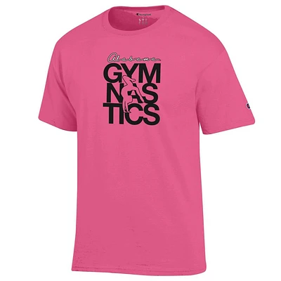 Alabama Champion Pink Gymnastics Stack Tee