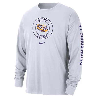 LSU Nike Cotton Max90 Heritage Long Sleeve Tee