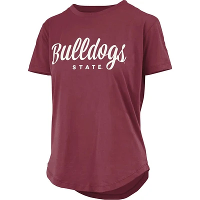 Mississippi State Pressbox Aleena Jersey Round Bottom Tee