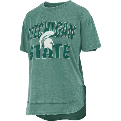 Michigan State Pressbox Maxima Vintage Poncho Tee