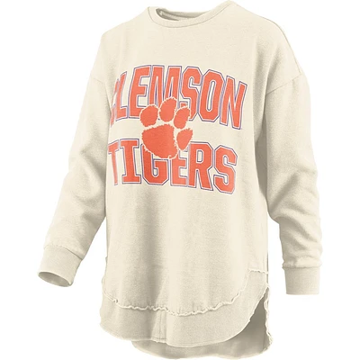 Clemson Pressbox Maxima Vintage Poncho Crew