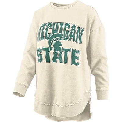 Michigan State Pressbox Maxima Vintage Poncho Crew