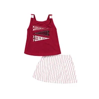 Arkansas Colosseum Infant Harrington Tank and Skort Set