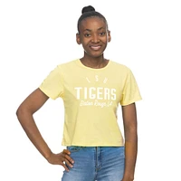 LSU Zoozatz Pastel Crop Tee