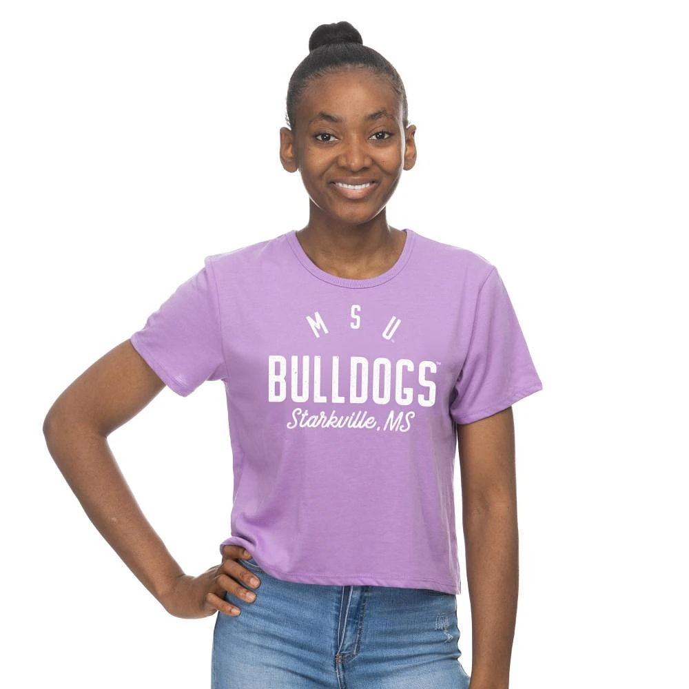 Mississippi State Zoozatz Pastel Crop Tee