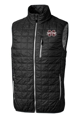 Mississippi State Cutter & Buck Big Tall Rainier Eco Insulated Puffer Vest