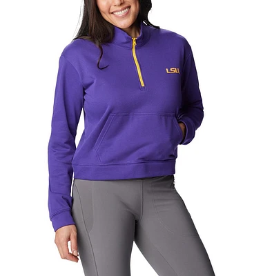 LSU Columbia Trek French Terry 1/2 Zip Pullover