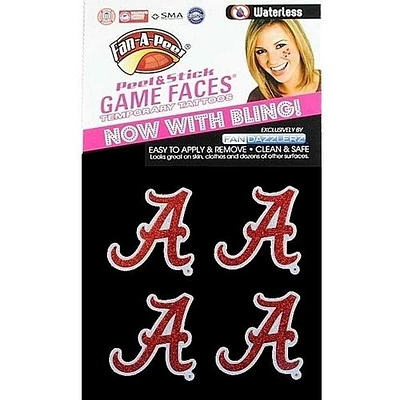 Alabama Glitter Waterless Face Tattoos