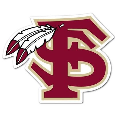  Florida State Feathered Logo Dizzler Decal (2 )