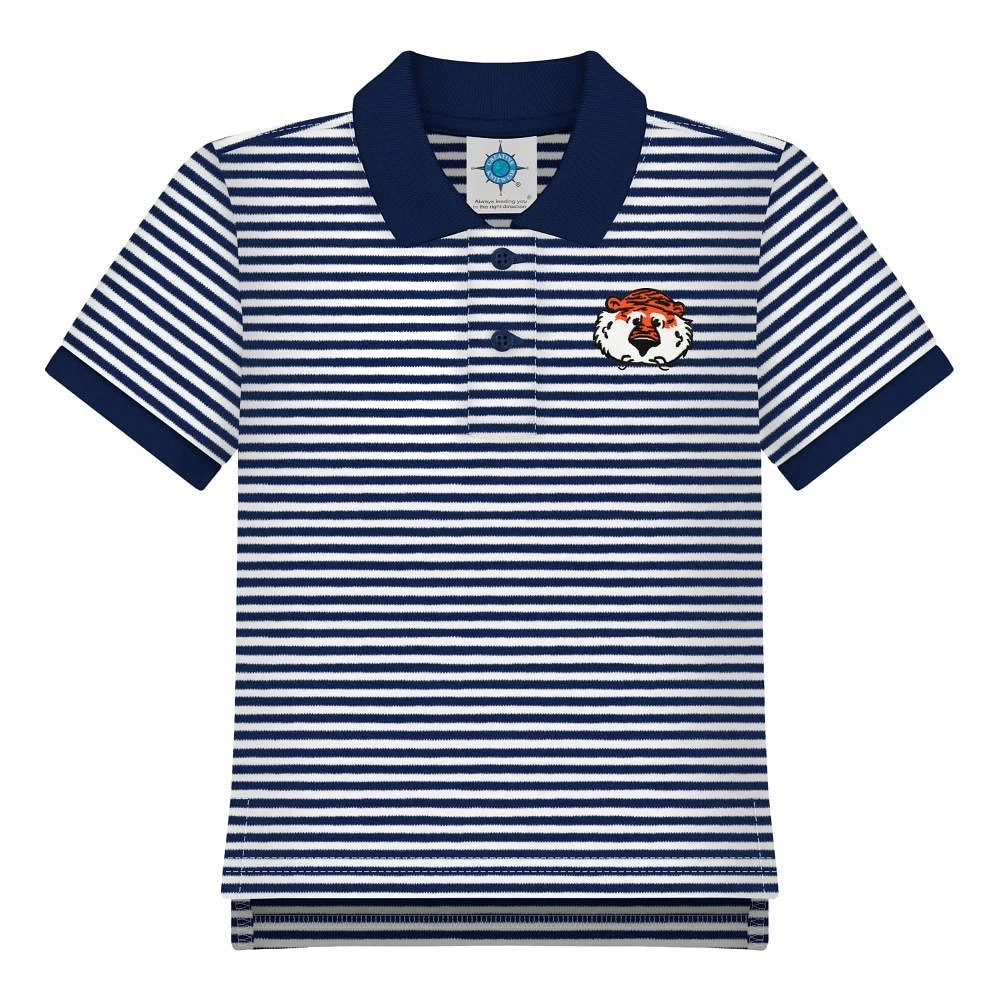 Auburn Toddler Striped Polo