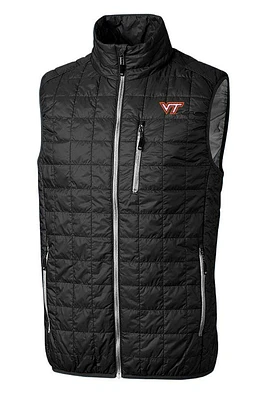 Virginia Tech Cutter & Buck Big Tall Rainier Eco Insulated Puffer Vest