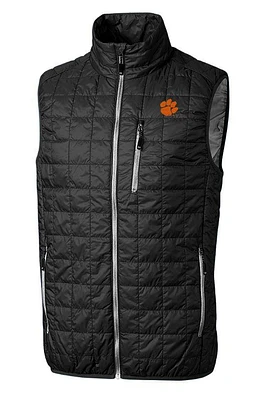 Clemson Cutter & Buck Big Tall Rainier Eco Insulated Puffer Vest