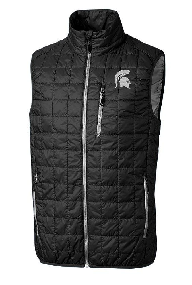 Michigan State Cutter & Buck Big Tall Rainier Eco Insulated Puffer Vest