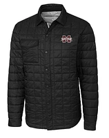 Mississippi State Cutter & Buck Big Tall Men's Rainier Quilted Shirt Jacket