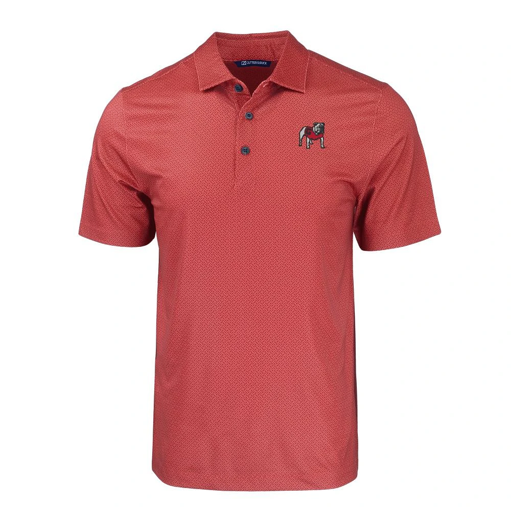 Georgia Cutter & Buck Tonal Geo Print Polo