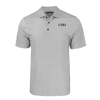 LSU Cutter & Buck Tonal Geo Print Polo