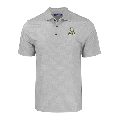 App State Cutter & Buck Tonal Geo Print Polo