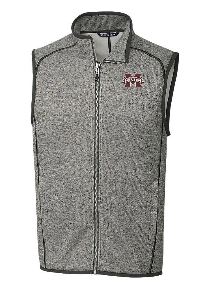 Mississippi State Cutter & Buck Men's Big Tall Mainsail Sweater Knit Vest